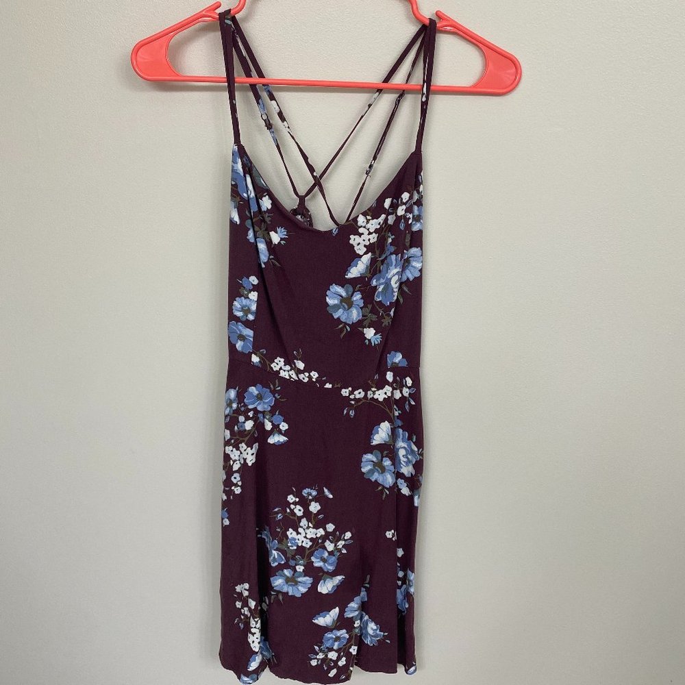 Garage floral print mini dress